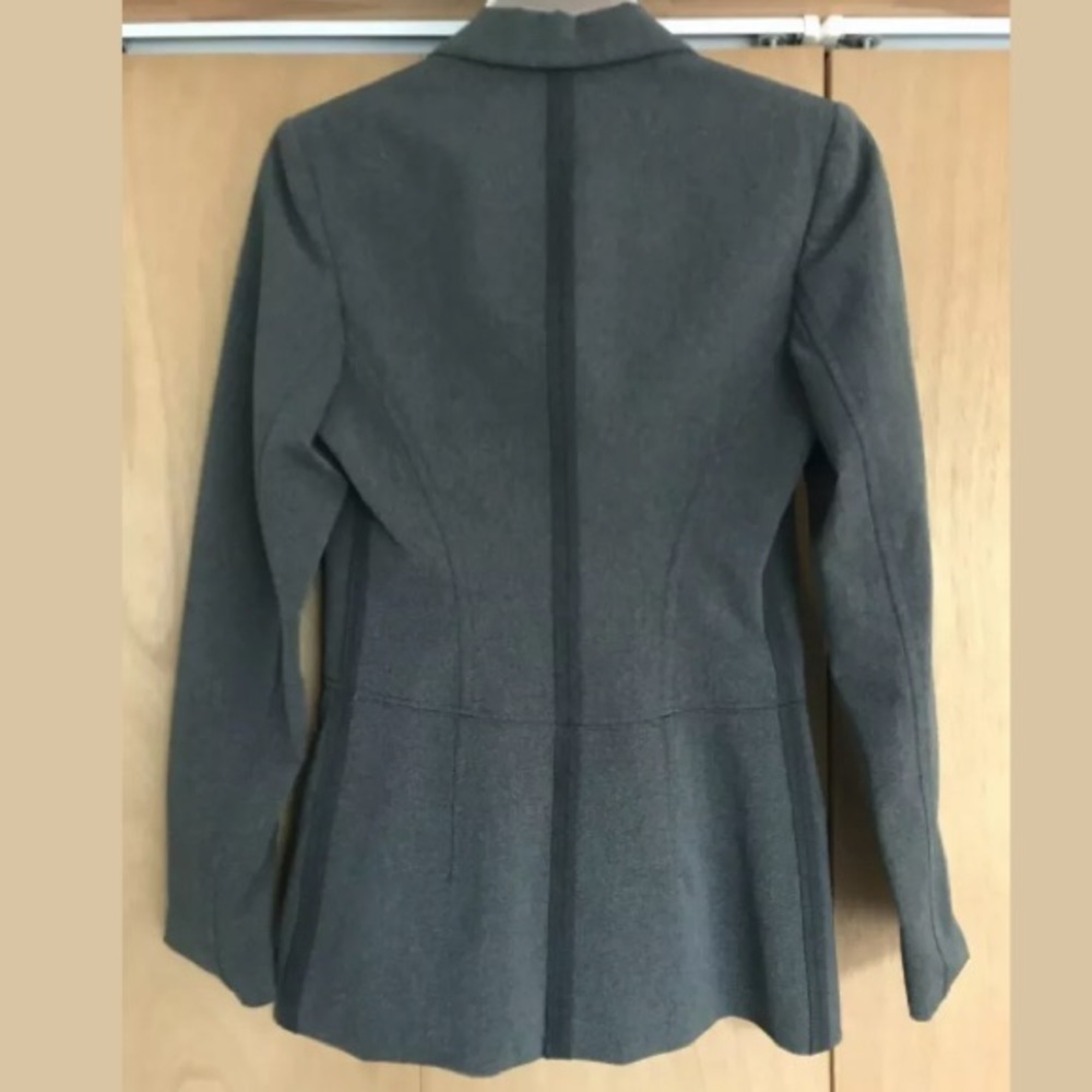 Prada Charcoal Gray Snap-Button Jacket Blazer - image 2